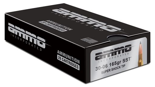Ammo Inc Signature Hunt 30-06 Springfield Rifle Ammo - 165 Grain Super Shock Tip 20rd Box 3006165SST-A20