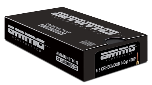 Ammo Inc Signature Match 6.5 Creedmoor Rifle Ammo - 140 Grain BTHP 20rd Box 65CM140BTHP-A20