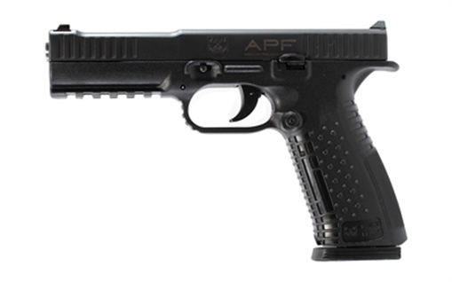 American Precision Firearms Strike One, Semi-automatic, Striker Fired, Full Size, Polymer Frame Pistol, 9MM, 5" Barrel, No Manual Safety, Matte Finish, Black, 10 Rounds, 2 Magazines AFS1-9-BK-10