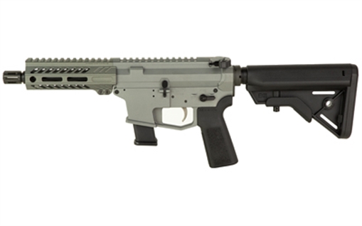 Angstadt Arms UDP-9, Semi-automatic, Short Barreled Rifle, 9MM, 6" Barrel, A2 Style Flash Hider, Cerakote Finish, Tactical Gray, 5.5" Free Float M-LOK Handguard, B5 Systems Bravo Stock, Manual Safety, 17 Rounds, 1 Magazine AAUDP09SG6