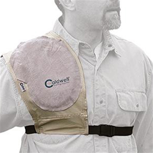 Caldwell Mag Plus Recoil Shield Tan Cloth w/Leather Pad Ambidextrous 310010