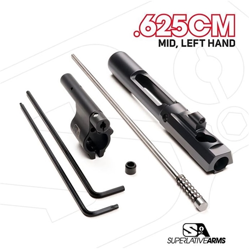 Superlative Arms Llc AR-15 ADJ PISTON SYSTEM W/CLAMPON .625'' GAS BLOCK MID LH SABO-PS-LFD-M625CM