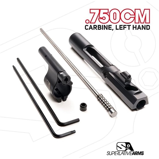 Superlative Arms Llc AR-15 ADJ PISTON SYSTEM W/CLAMPON .750'' GAS BLOCK CARBINE LH SABO-PS-LFD-C750CM