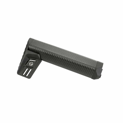 Lancer Systems LANCER ROUND CARBON FIBER STOCK FIXED A2 LENGTH BLACK LCS-A2-R