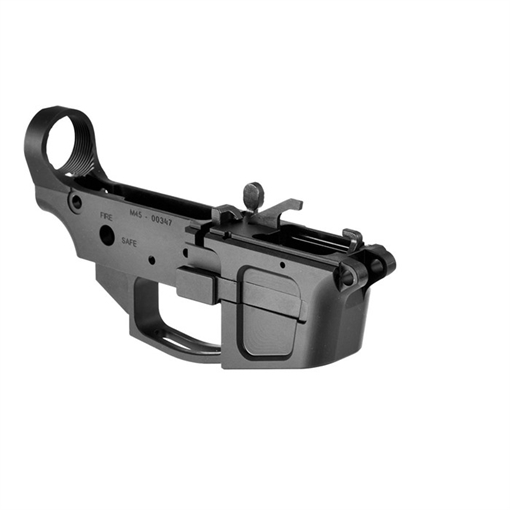 Foxtrot Mike Products AR-15 MIKE-45 45 ACP BILLET LOWER RECEIVER STRIPPED BLACK FM45B-LR