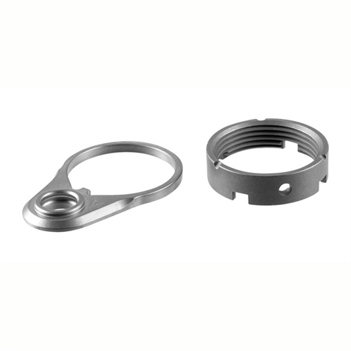 V Seven Weapon Systems AR-15 QD ENDPLATE & CASTLE NUT COMBO TI RAW COMBO-TI
