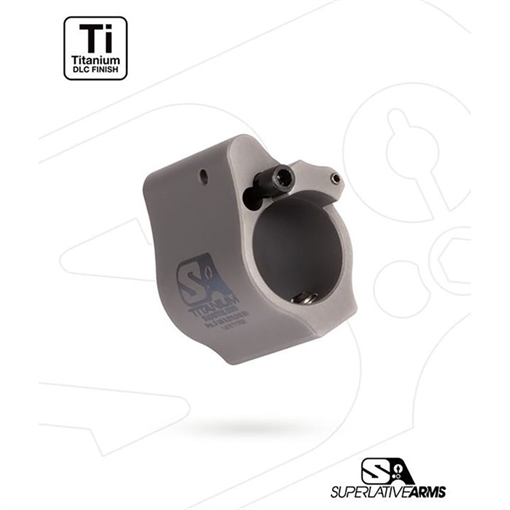 Superlative Arms AR-15 SOLID TITANIUM ADJUSTABLE GAS BLOCK .936'' GRAY SABO-DI-936SGT