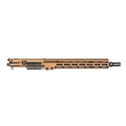 Geissele Automatics Super Duty MOD1, Complete Upper Receiver, 556NATO, 14.5" Pinned (16" OAL) Barrel, M-LOK Free Float Handguard, Geissele Airborne Charging Handle, Nanoweapon Reliability Enhanced Bolt Carrier Group, Fits AR-15, Anodized Finish, Desert Dir