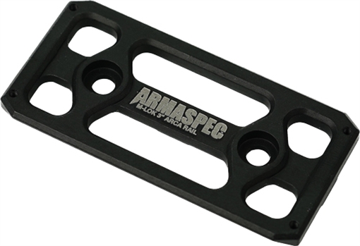 Armaspec Arca Rail, Fits M-LOK, 3", Anodized Finish, Black ARM621-3