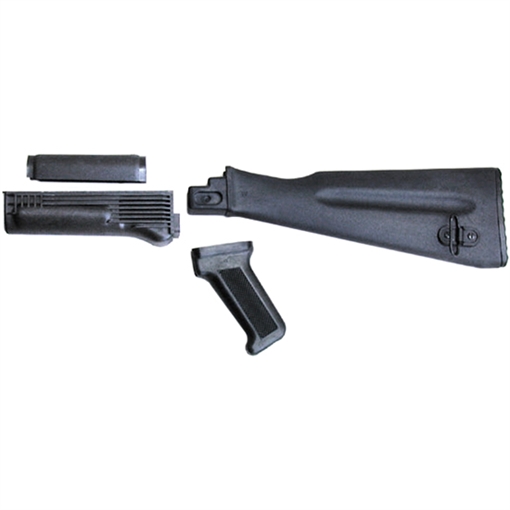 Arsenal 4 Piece NATO Length Black Polymer Stock Set AKBSL
