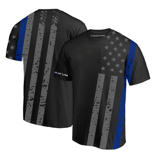 Thin Blue Line Athletic T-Shirt - All-Over, Thin Blue Line SUB-TBL-SHIRT-M
