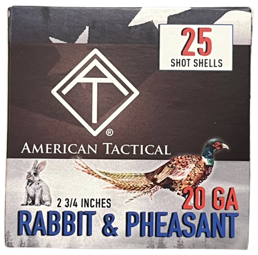 AMERICAN TACTICAL 20G GAME LOAD #4 1OZ 2.75" 25RD BX 250RD CASE ACL20G4C