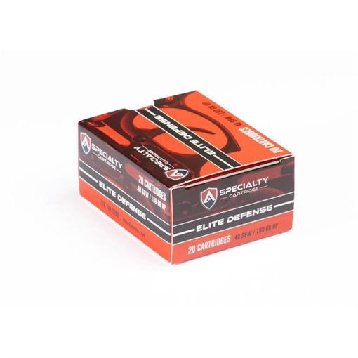 Atlanta Arms Elite Defense Handgun Ammunition .40 S&W 180gr JHP 980 fps 20/ct 40180T/D
