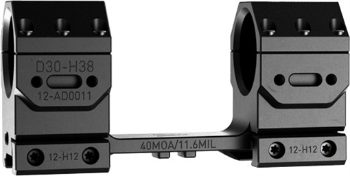 AUDERE SCOPE MOUNT ADVERSUS 30MM 40MOA HIGH BLACK AD0011A