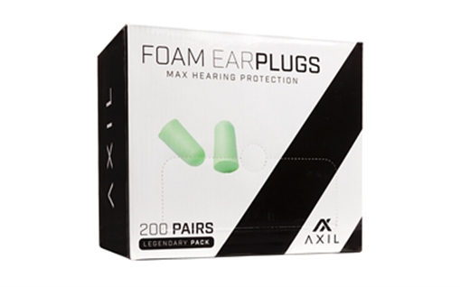 AXIL Foam Ear Plugs, Green, 200 Pair Per Box FP-200GP AXFP200GP