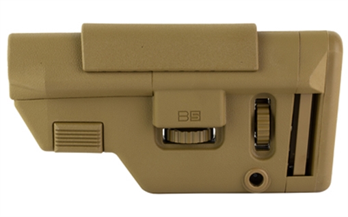 B5 Systems Collapsible Precision Stock, Coyote Brown, Long Length Cheek Riser CPS-1414