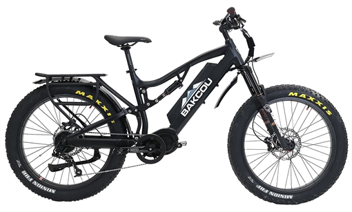 Bakcou E-bikes Storm 25 Large Matte Black 19" w/Stand Over Height of 30.50" Frame, Sram 9sp, 40t Front & Sram 11-34t Rear Cassette Bafang M620 Ultra Motor BS19BB25