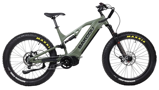 Bakcou E-bikes Scout Jager Matte Army Green 19" Frame, Rohloff E-14 (500/14) Speed Hub BafangUltra Mid-Drive Motor BSCJ19G21