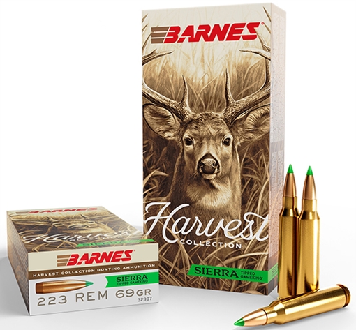 Barnes Bullets Harvest 223Rem 69gr Sierra Tipped GameKing 20 Per Box/10 Case 32397