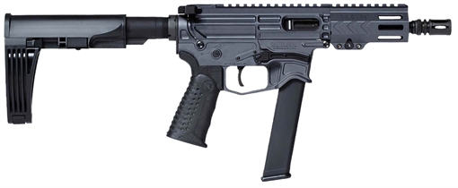 BATTLEARMS XIPHOS 9P HGA 9MM 5.25IN BBL BILLET REC COMBAT GREY GHW MOD2 BRACE GLOCK STYLE 33RD MAG XIPHOS-005 XIPHOS005