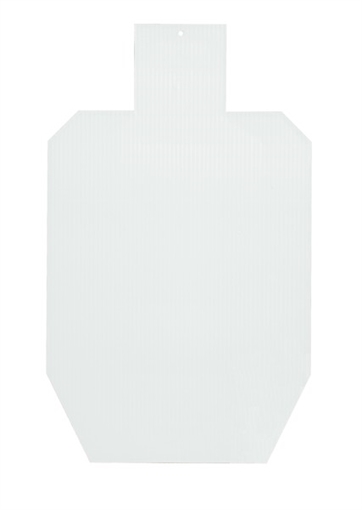B/C TARGET SHARPSHOOTER IPSC WHITE/BROWN CORRUGATED PLASTIC 100/PK 38480
