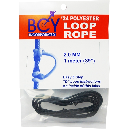 BCY 24 D-Loop Material Black 1m 035718002022