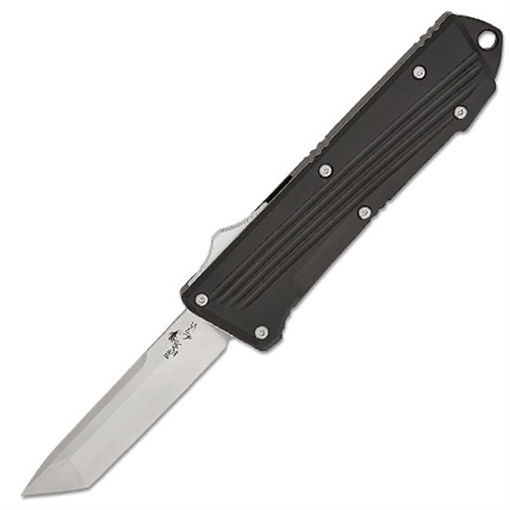 BEAR & SONS CUTLERY CLUTCH IV 4 1/2" CLOSED D2 STEEL TANTO BLADE OTF-410-ALBK