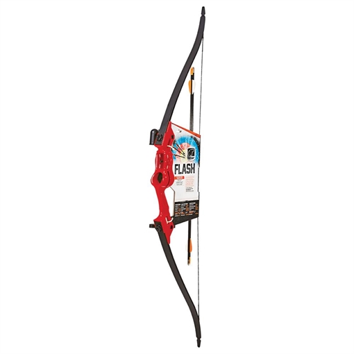 Bear Archery Traditional Youth Bow Flash 18lb Ambidextrous Red AYS500RD