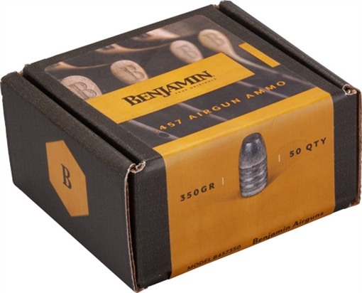 BENJAMIN 457 CALIBER PELLETS 350 GRAIN FLAT NOSE 50 PACK B457350