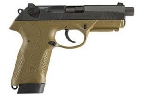 Beretta USA Px4 Storm Special Duty Full Size Frame 45 ACP 10+1/9+1, 4.50" Black Barrel, Black Bruniton Serrated Steel Slide, FDE Polymer Frame w/Picatinny Rail & Interchangeable Backstrap Grip JXF5F45