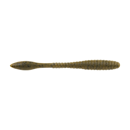BERKLEY FISHING PRODUCTS MAXSCENT FLAT WORM GREEN PUMPKIN 4.25IN 1520709
