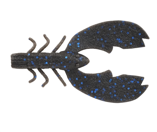 BERKLEY FISHING PRODUCTS MAXSCENT CHIGGER CRAW BLACK BLUE FLECK 4IN 1520656