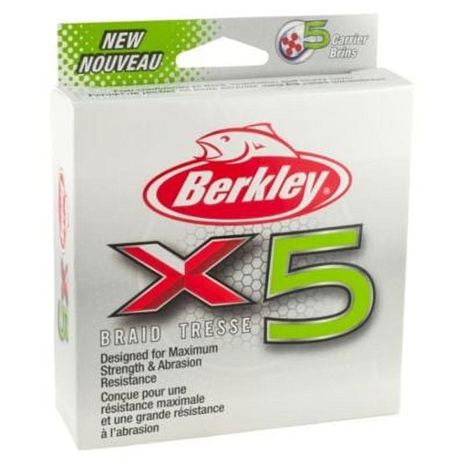 BERKLEY FISHING PRODUCTS X5 BRAID FILLER SPOOL LOW-VIS GREEN 10/4 1486724