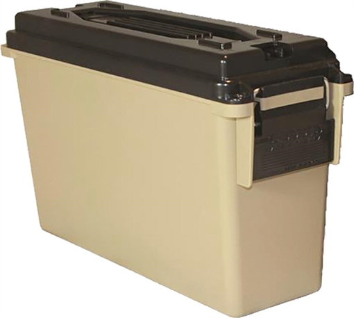 Berry's 40 Cal. Plastic Ammo Can (Tan) 9.25"L x 3.5" BW x 3.75"TW x 6.75" H 91151