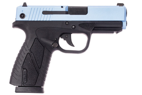 Bersa BPCC 9mm, 3.3" Barrel, Polar Blue Cerakote, Black Frame, 8rd