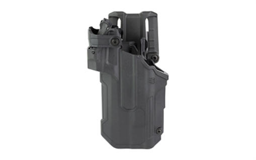 BLACKHAWK T-Series L3D RDS, Duty Holster, Left Hand, Black Finish, Fits Sig P320/P250 With TLR1/TLR2, Includes Jacket Slot Belt Loop 44ND61BKL