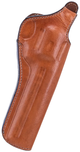 Bianchi 111 Cyclone Belt Holster Size 09 OWB Open Bottom Style made of Leather with Tan Finish, Strongside/Crossdraw & Belt Loop Mount Type fits 8.3" Barrel Colt Anaconda for Right Hand 12688