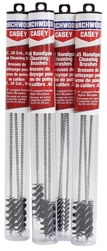 Birchwood Casey Cleaning Brushes Handgun Looped 22 Cal 9" Nylon 3 Pack 41209