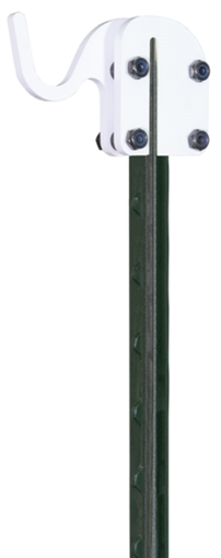 Birchwood Casey T-Post Target Hook, Steel Target Hanger, White BC-TPTH