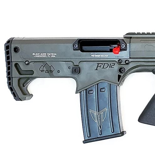 Black Aces Pro Series Bullpup Pump Shotgun - OD Green BATBPPGRN-