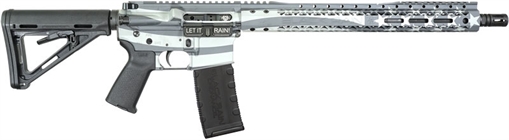Black Rain Ordnance Spec+, Semi-automatic Rifle, AR, 223 Remington/556NATO, 16" Chrome-Moly Barrel, Cerakote Finish, Obsidian Flag, 15" Free Float M-LOK Handguard, Magpul Pistol Grip, Magpul Stock, Black, 30 Rounds, 1 Magazine BRO-PAT-OBSIDIAN
