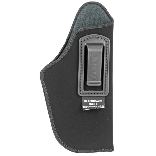 BLACKHAWK, Inside-the-Pants Holster, Size 6, Fits Large Automatic Pistol with 3.75-4.5" Barrel, Right Hand, Black