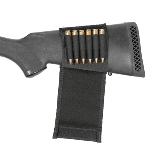 BLACKHAWK BLACKHAWK!, BlackHawk, Buttstock Shell Holder - Open Style, Shotgun, Black 74SH02BK