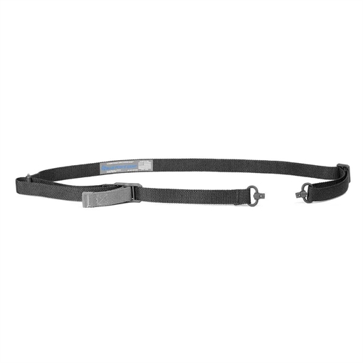Blue Force Gear Vickers ONE Sling, 2-Point Combat Sling, Push Button Swivels, 54" with Adjuster Tightened, Black, 1" Webbing VCAS-PB-100-AA-BK