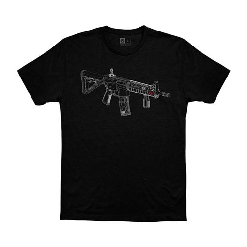 Magpul BLUEPRINT BLEND T-SHIRT BLACK SMALL MAG1219-001-S