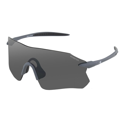 Bobster Aero Sunglasses - Matte Gray Frame w/ Smoke Silver Mirror Lens BAER01