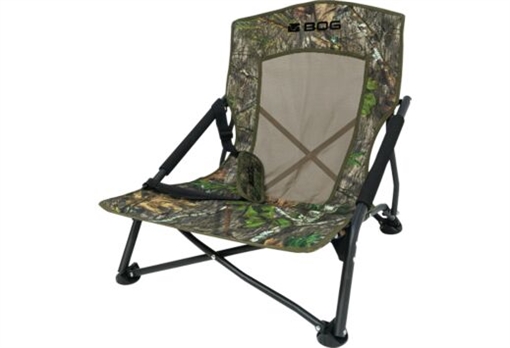 Bog-Pod Snood Low-Profile Chair, 4 Legs, Mossy Oak Camo, Steel Frame, Carry Strap 1134444