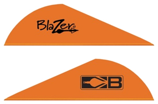 BOHNING BLAZER VANES 2" SOLID NEON ORANGE 100PK 10832NO2