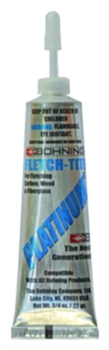 BOHNING GLUE FLETCH-TITE PLATINUM 3/4OZ TUBE 1301