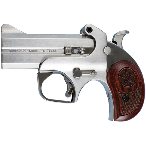 Bond Arms BAC2K Century 2000 38 Special/357 Mag 2rd 3.50" Stainless Steel Double Barrel & Frame, Auto Extractor & Rebounding Hammer, Blade Front/Fixed Rear Sights, Rosewood Grip, Manual Safety BAC2K BAC2K35738